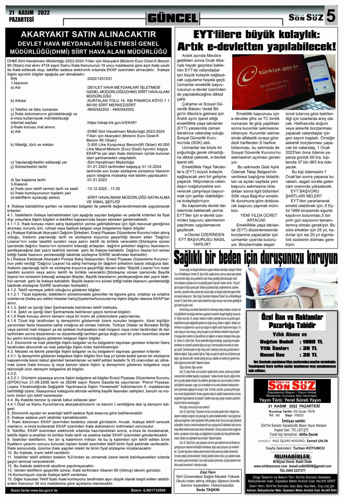 E-GAZETE