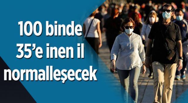 100 binde 35'e inen il normalleşecek