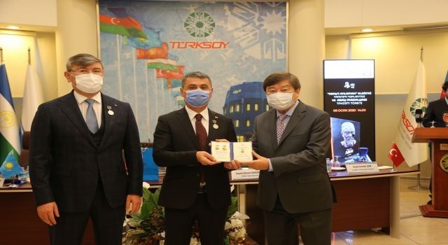 Ankara Gölbaşı'nda Başkan Şimşek'e Abay Madalyası