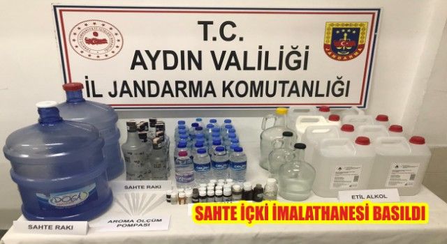 Aydın Didim&#039;de sahte içki operasyonu