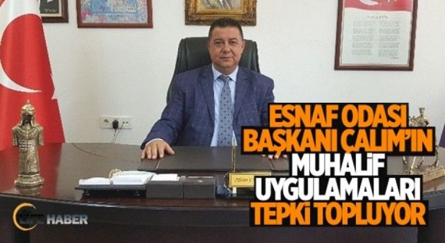 Aydın Kuşadası esnafı, Oda Başkanı'nın muhalif uygulamalarına tepki gösterdi