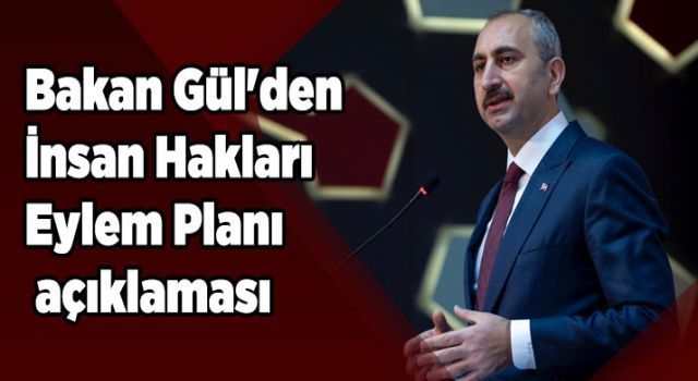 Bakan Gül'den İnsan Hakları Eylem Planı açıklaması