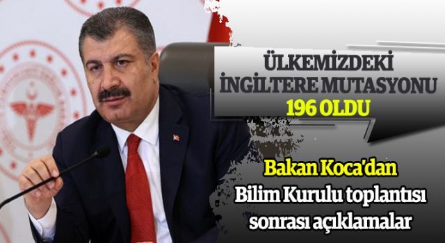 Ülkemizdeki İngiltere mutasyonu 196 oldu