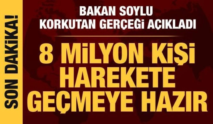 Bakan Soylu: 8 milyonun üzerinde göç kitlesi var