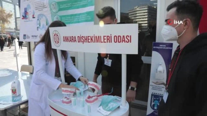 Başkentlileri ağız ve diş sağlığı konusunda bilinçlendiriliyor