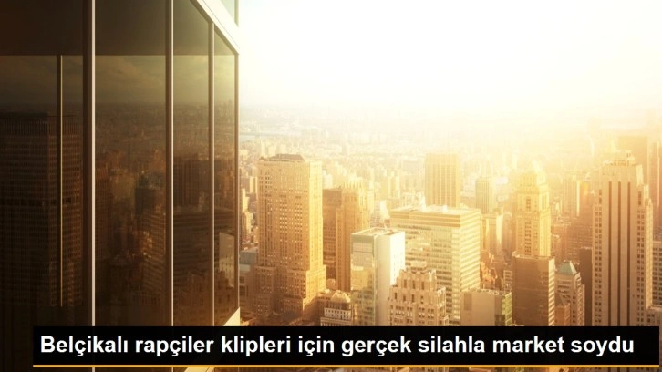 Belçikalı rapçiler klipleri için gerçek silahla market soydu