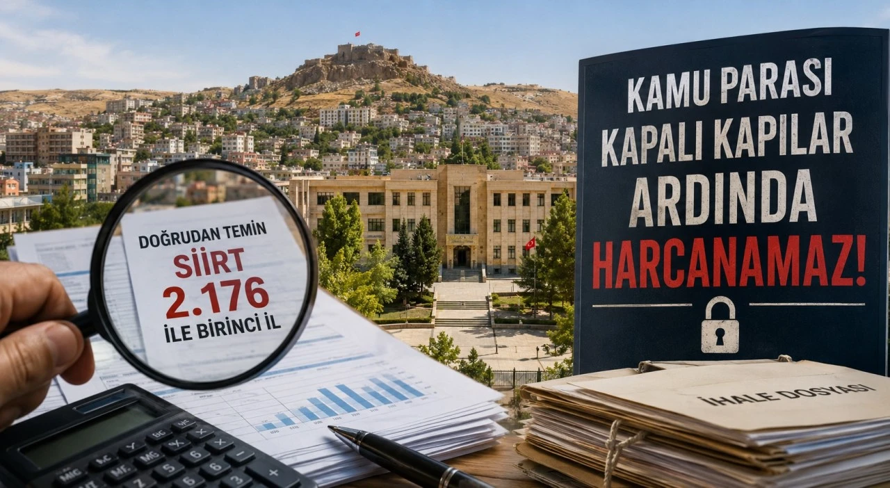 B&ouml;lge İller Arasında 2.176 Doğrudan Temin ile Birinci İl: SİİRT