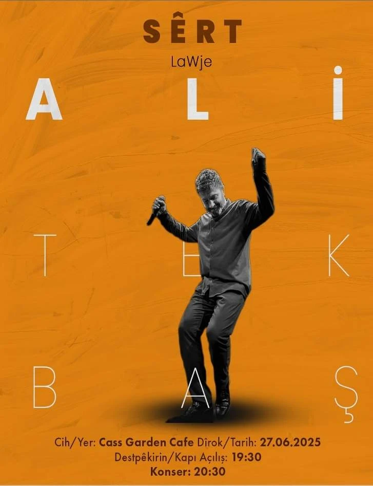 Cass Garden Cafe’de Müzik Ziyafeti: Ali Tekbaş Siirtlilerle Buluşuyor