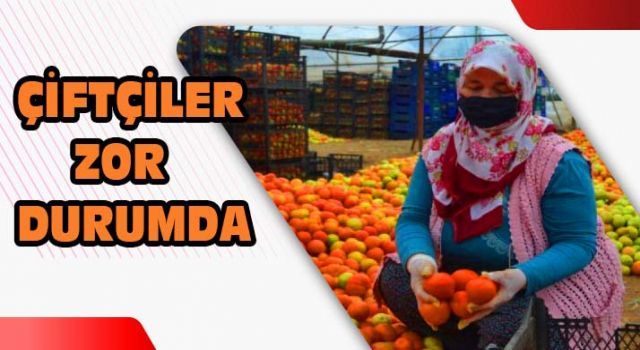 Çiftçiler zor durumda