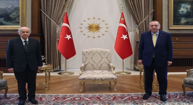 Cumhurbaşkanı Erdoğan, Bahçeli ile görüştü