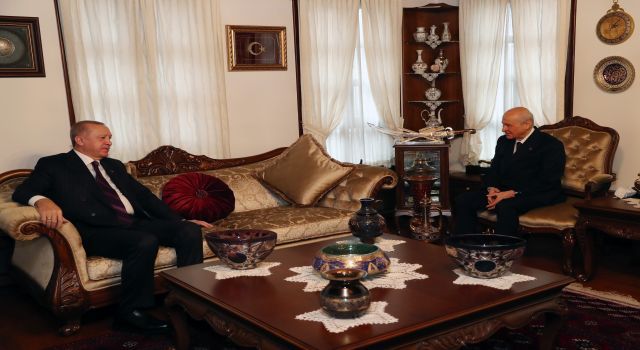 Cumhurbaşkanı Erdoğan, Bahçeli&#039;yi ziyaret etti