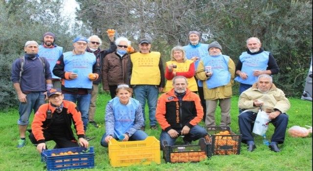 Datça'da 200 kilogram mandalina ihtiyaç sahiplerine dağıtıldı