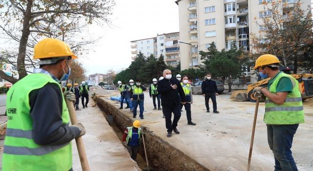 Denizli Büyükşehir Yenişehir'in içme suyu çilesini bitiriyor