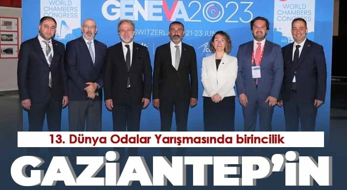 Dünya birinciliği Gaziantep'in