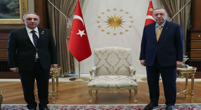 Erdoğan, Azerbaycan Başsavcısı'nı kabul etti