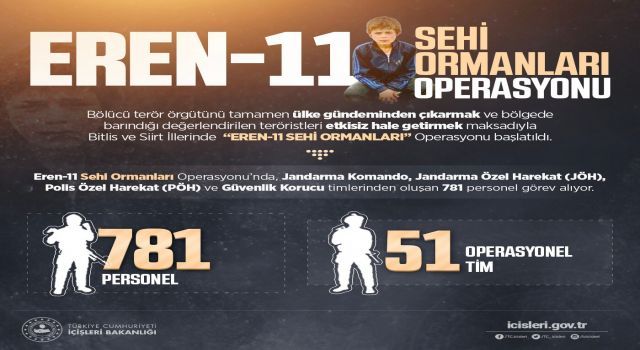 Eren-11 Operasyonu başlatıldı