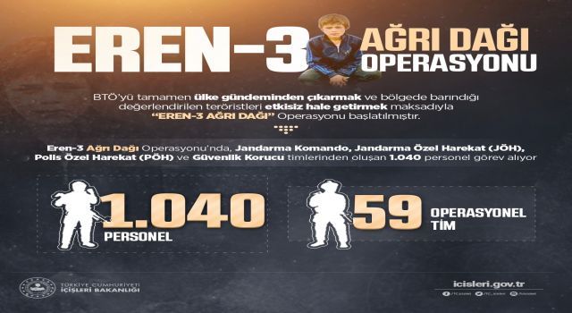 'Eren-3 Ağrı Dağı' Operasyonu başladı