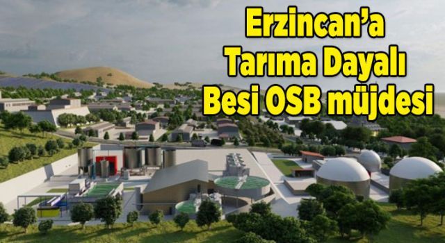 Erzincan'a Tarıma Dayalı Besi OSB müjdesi
