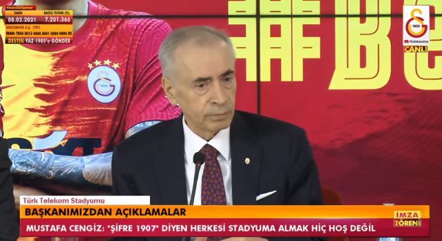 Galatasaray Başkanı Cengiz açıklamalarda bulundu