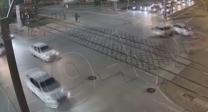 Gaziantep’teki trafik kazaları kamerada