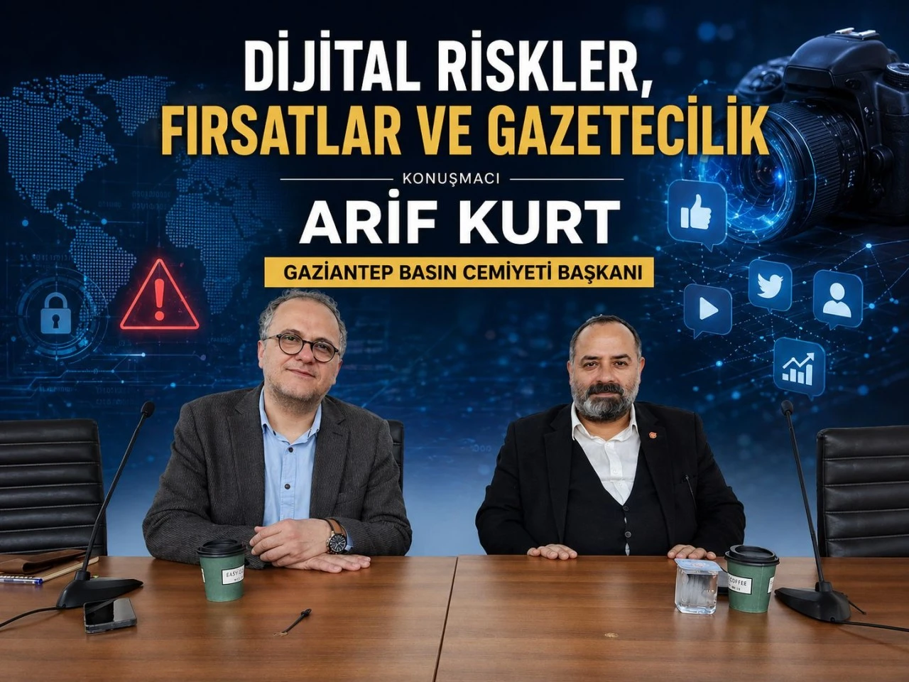 Gaziantep &Uuml;niversitesi&rsquo;nde &ldquo;Dijital Riskler, Fırsatlar ve Gazetecilik&rdquo; paneli yoğun ilgi g&ouml;rd&uuml;