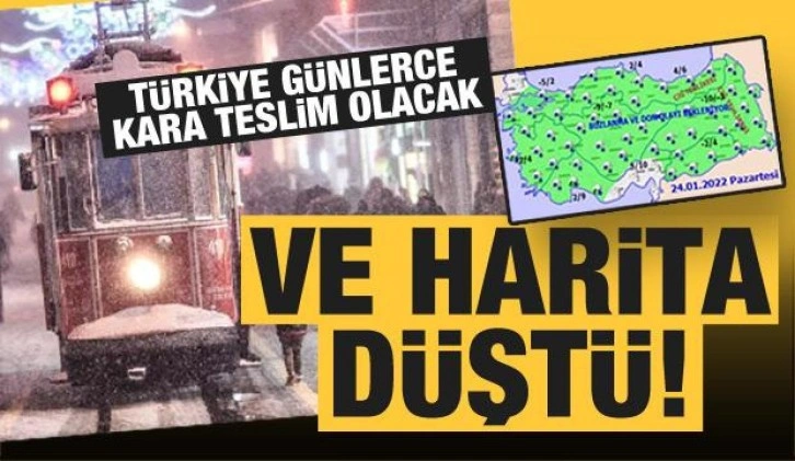 Günlerce kar yağışı! sürecek İstanbul ve çok sayıda il için alarm durumu