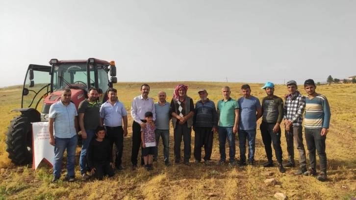 İlk hasat dualarla yapıldı, çiftçi bu yıl umduğunu buldu