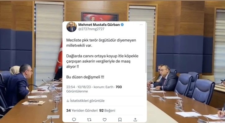 İYİ Partili Gürban,Yeşil Sol Partili vekili kötü sıkıştırdı.