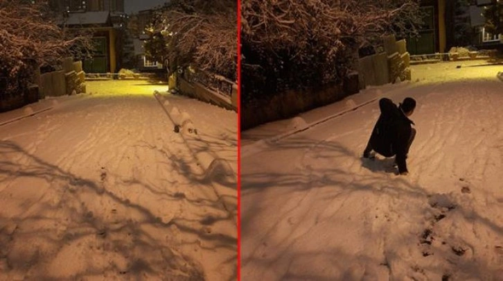 Kar İstanbul'da bastırdı, yollar kapandı! Yerdeki kalınlık giderek artıyor