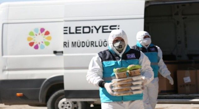 Kayseri'de karantinaya alınan mahalleye yemek desteği