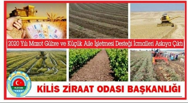 Kilis'te mazot gübre desteği uyarısı