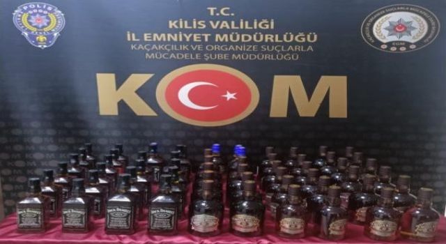 Kilis&#039;te sahte içki operasyonu