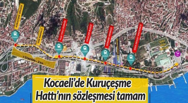 Kocaeli'de Kuruçeşme Hattı'nın sözleşmesi tamam