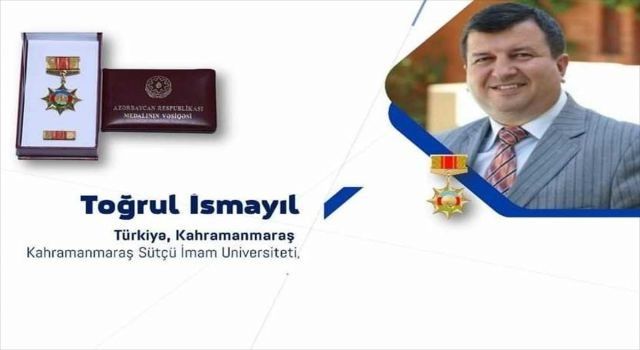 KSÜ Öğretim Üyesi Prof. Dr. Toğrul İsmayıl'a devlet madalyası
