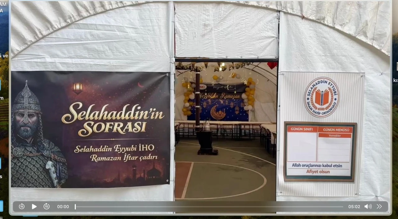 Kurtalan'da sade ve hoş bir iftar sofrası