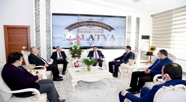 Malatya&#039;da Muhasebeciler Odası&#039;ndan Başkan Gürkan&#039;a ziyaret