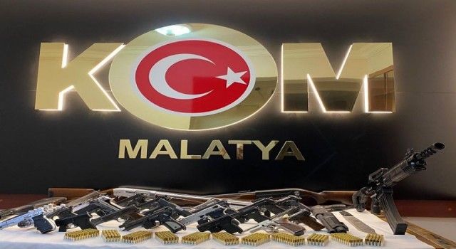 Malatya'da silahlı suç örgütüne ağır darbe!