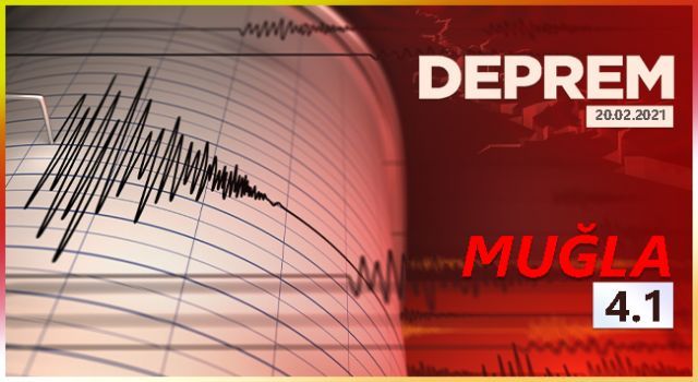 Marmaris açıklarında 4.1 büyüklüğünde deprem