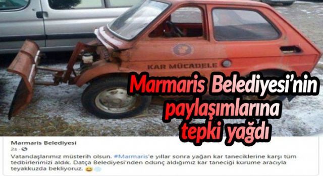 Marmaris Belediyesi'nin paylaşımlarına tepki yağıyor