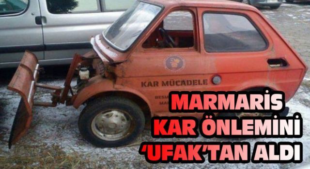 Marmaris kar önlemini ufak'tan aldı
