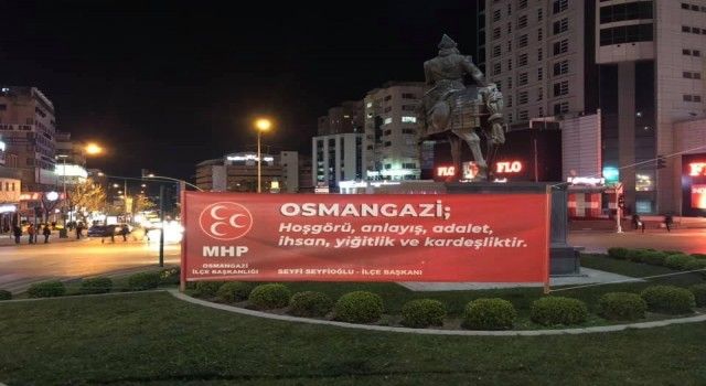 MHP Osmangazi İlçe Başkanlığı&#039;ndan Bursalı olmak fankındalık projesi