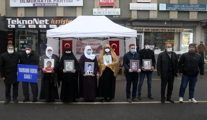 Muş'ta çocukları için HDP önünde eylem yapan aile sayısı 23'e yükseldi