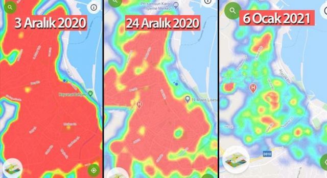 Samsun'da kırmızı bölge neredeyse kalmadı