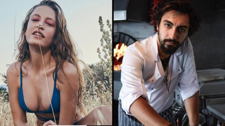 Serenay Sarıkaya ve Umut Evirgen fena yakalandı! Güzel oyuncu aşkını öpmelere doyamadı