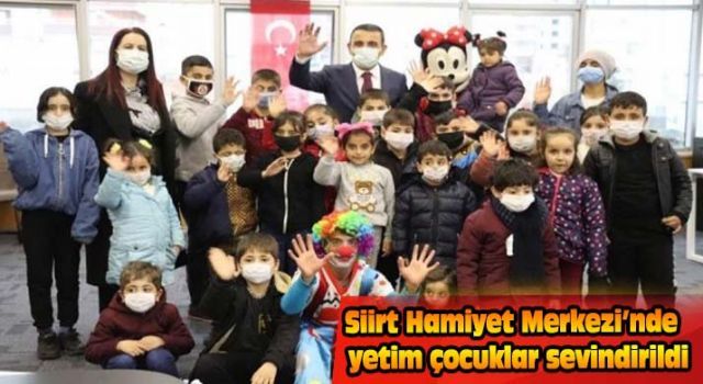 Siirt Hamiyet Merkezi'nde yetim çocuklar sevindirildi