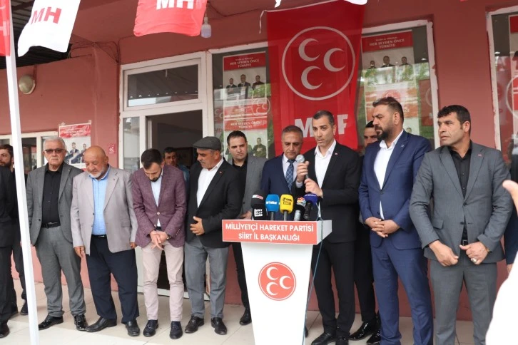 Siirt MHP'den son dakika açıklaması…