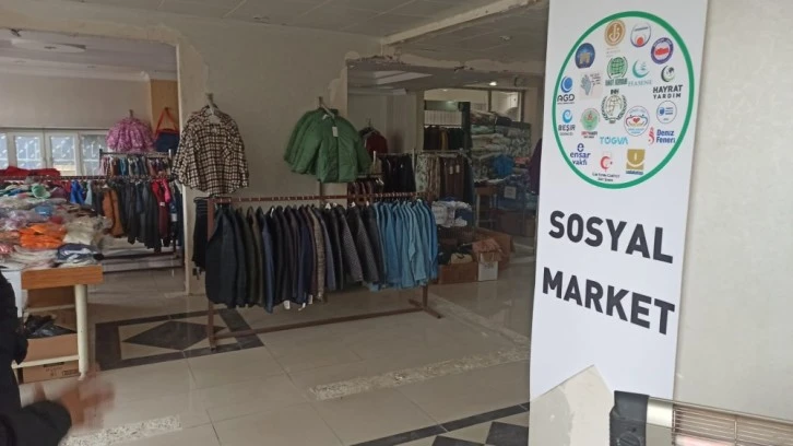 Siirt’te Depremzedelere Yönelik Sosyal Market Kuruldu