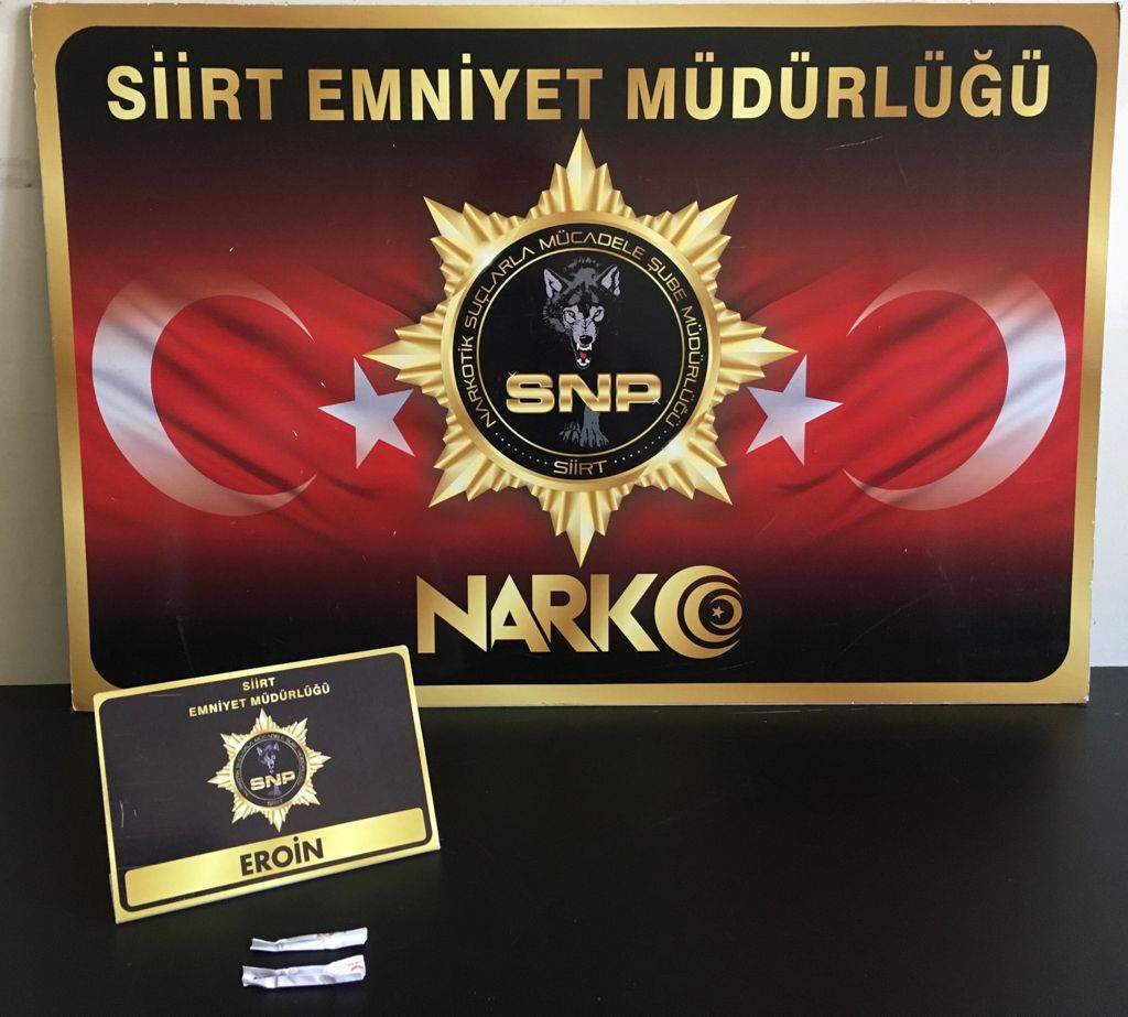 Siirt'te eroin maddesi ele geçirildi