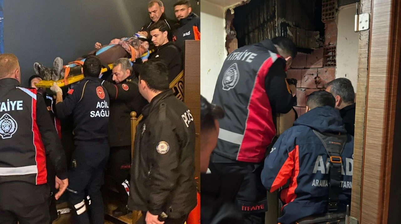 Siirt&rsquo;te Havalandırma Boşluğuna D&uuml;şen Gen&ccedil; Kız Halatla Kurtarıldı