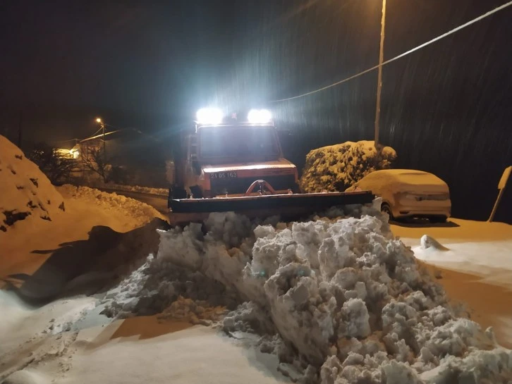 Siirt'te kar ve tipiden 7 köy yolu ulaşıma kapandı